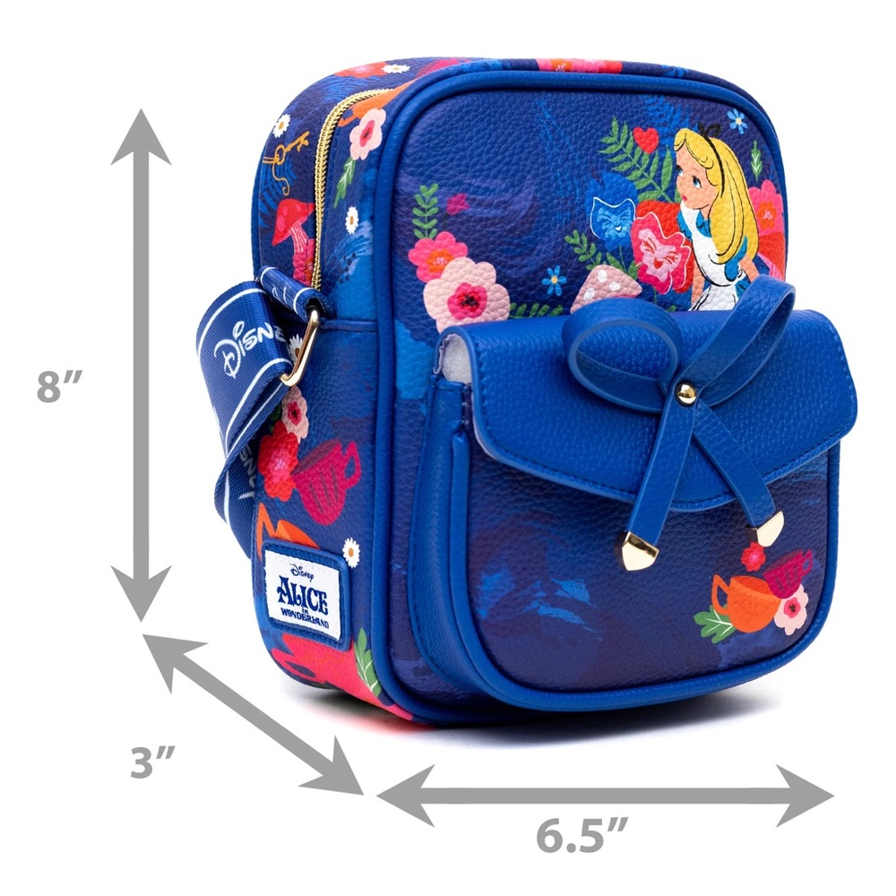 Disney Floral Blue Crossbody Bag